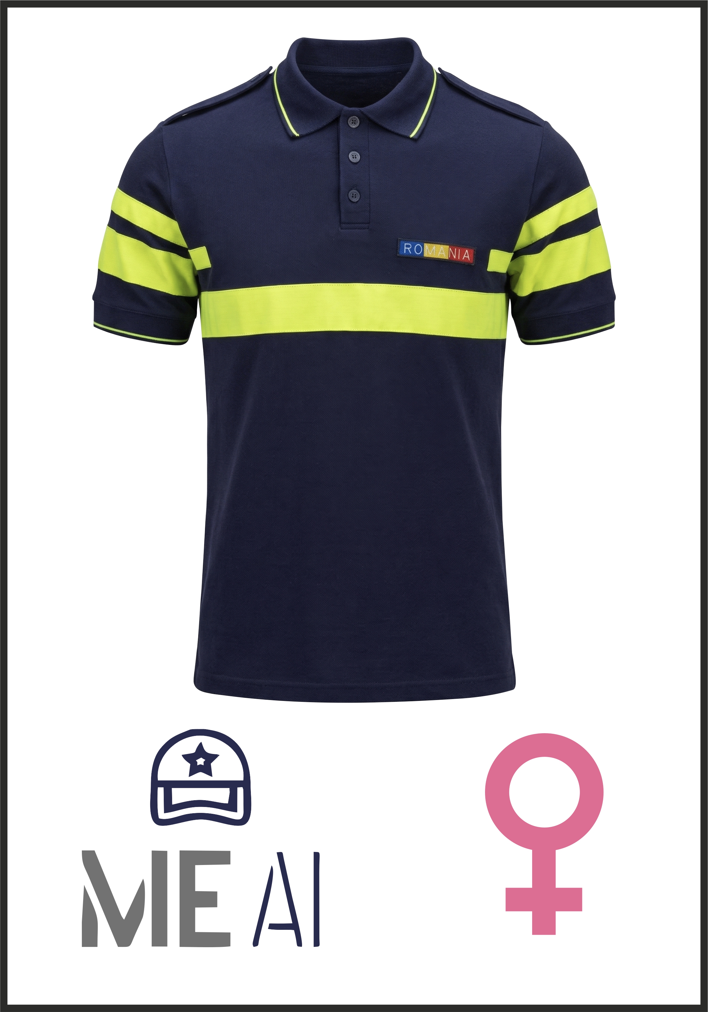 Tricou Polo Reflectorizant - Combat Damă