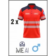  Set Tricouri Polo 100% Bumbac  - Ambulanță 