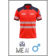 Tricou Polo 100% Bumbac - Ambulanță Bărbat
