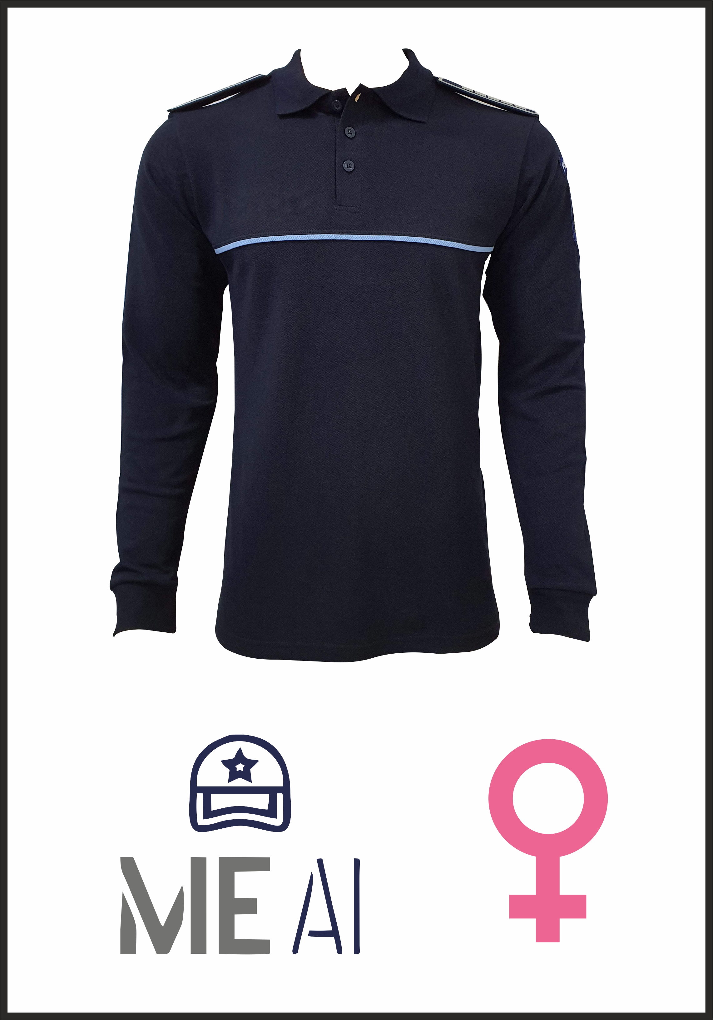 Bluză Polo Bleumarin - Combat Damă