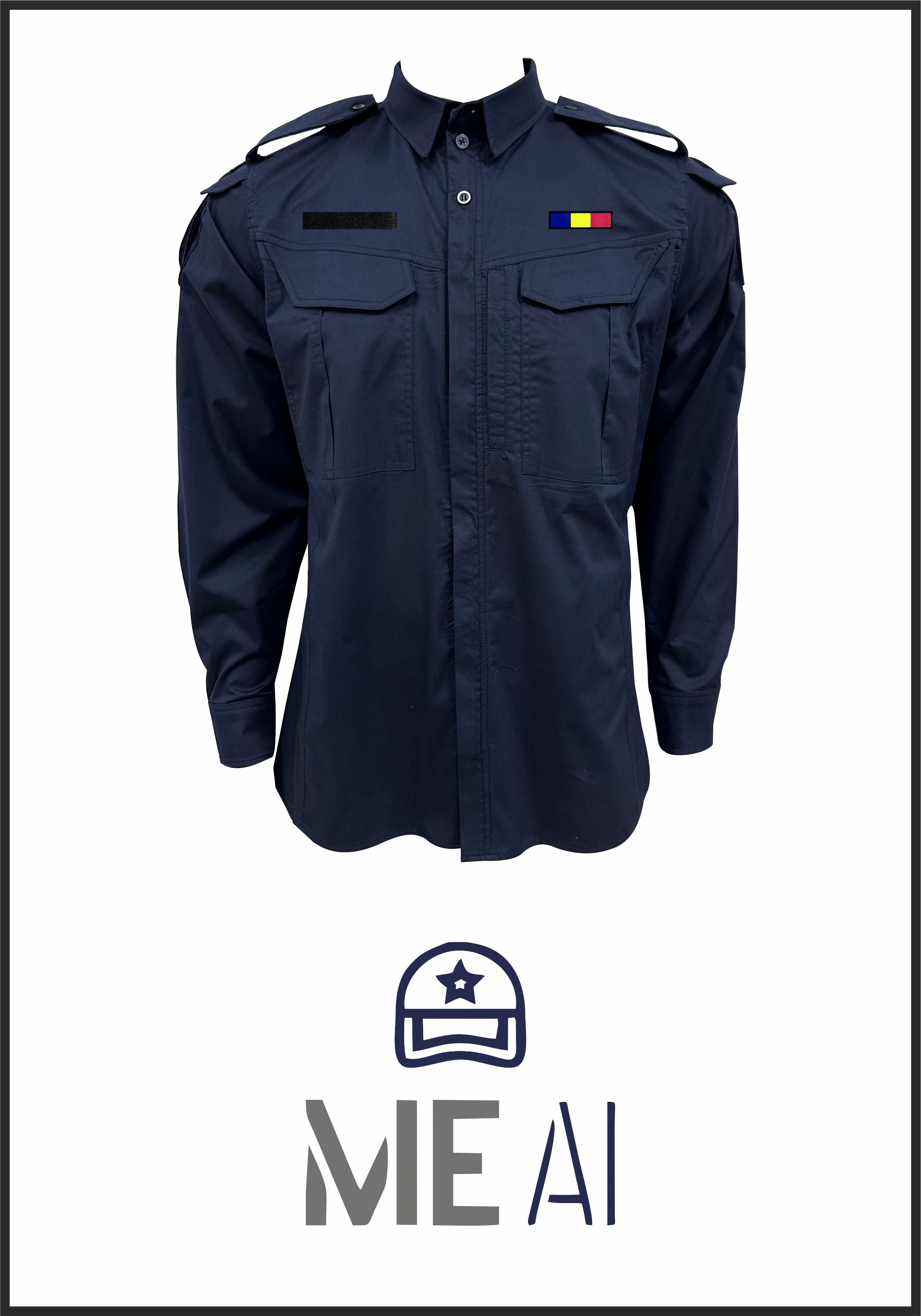 Cămașă tactică bleumarin Elite mânecă lungă
