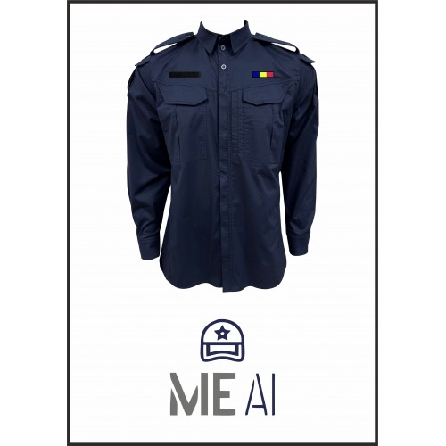 Cămașă tactică bleumarin Elite mânecă lungă