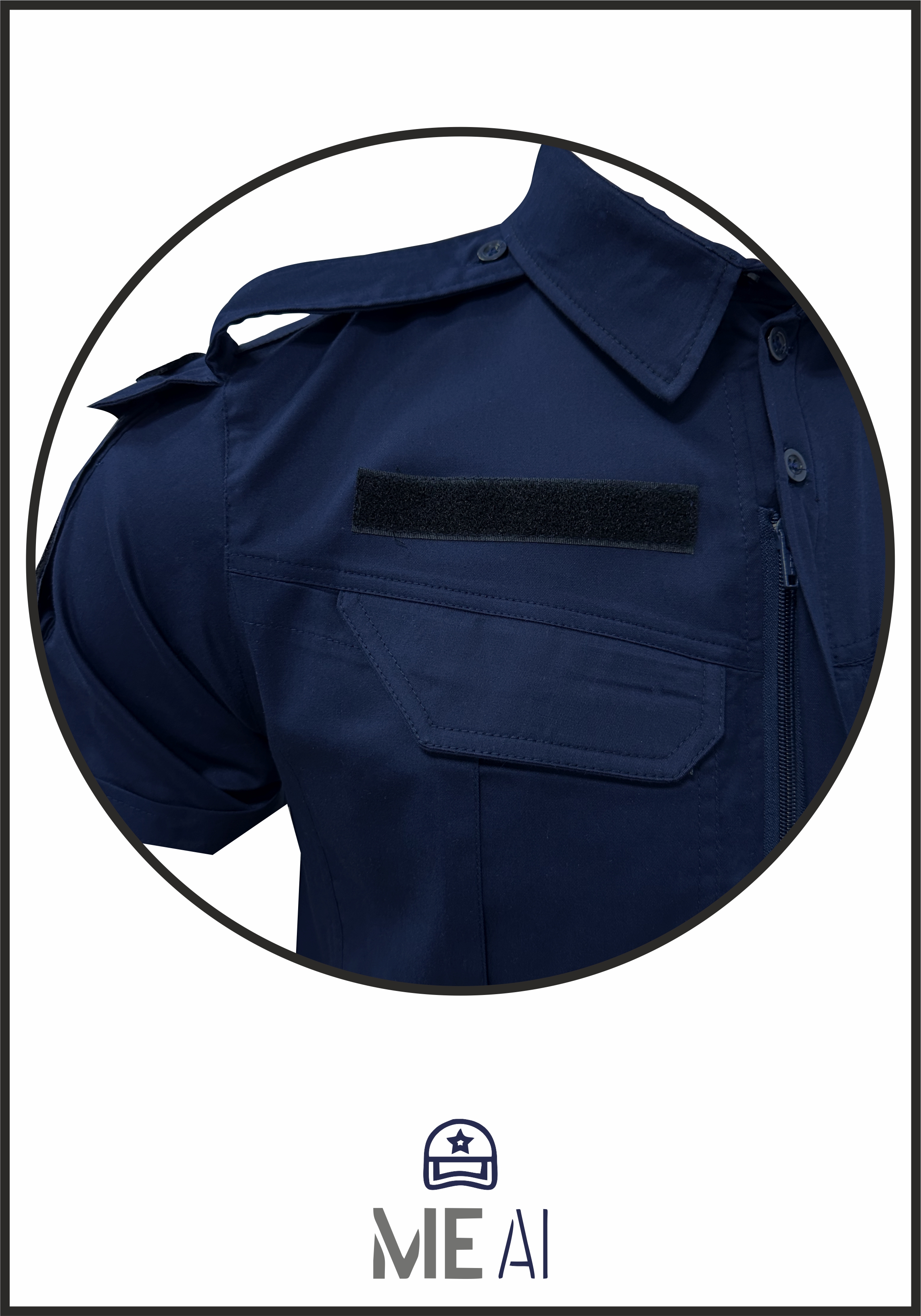 Cămașă tactică bleumarin Elite mânecă scurtă