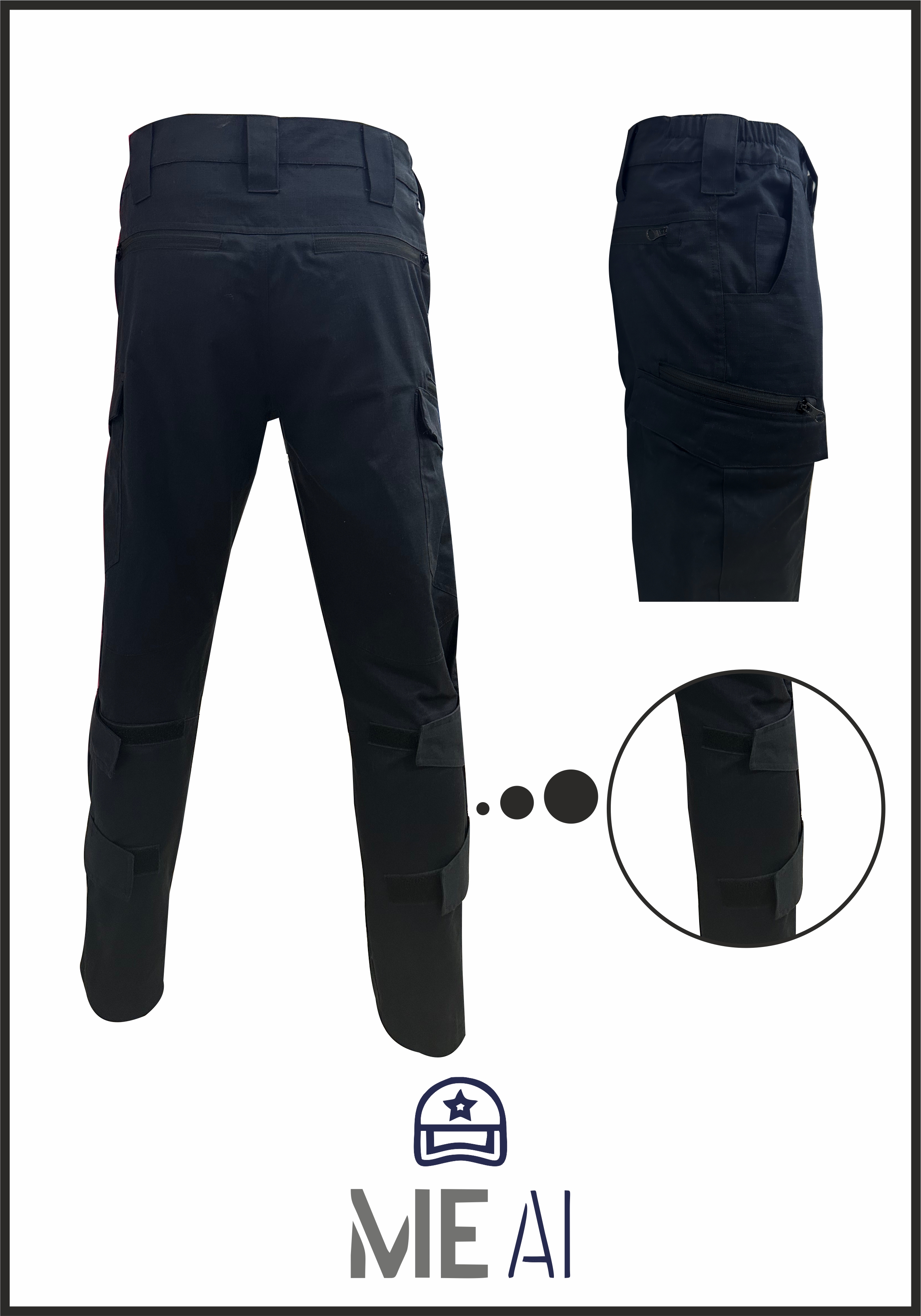 Pantaloni Tactici Pro Softshell Iarna Bleumarin