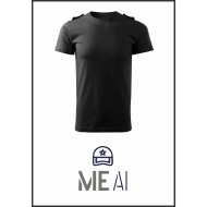 Tricou Glat Negru - Combat