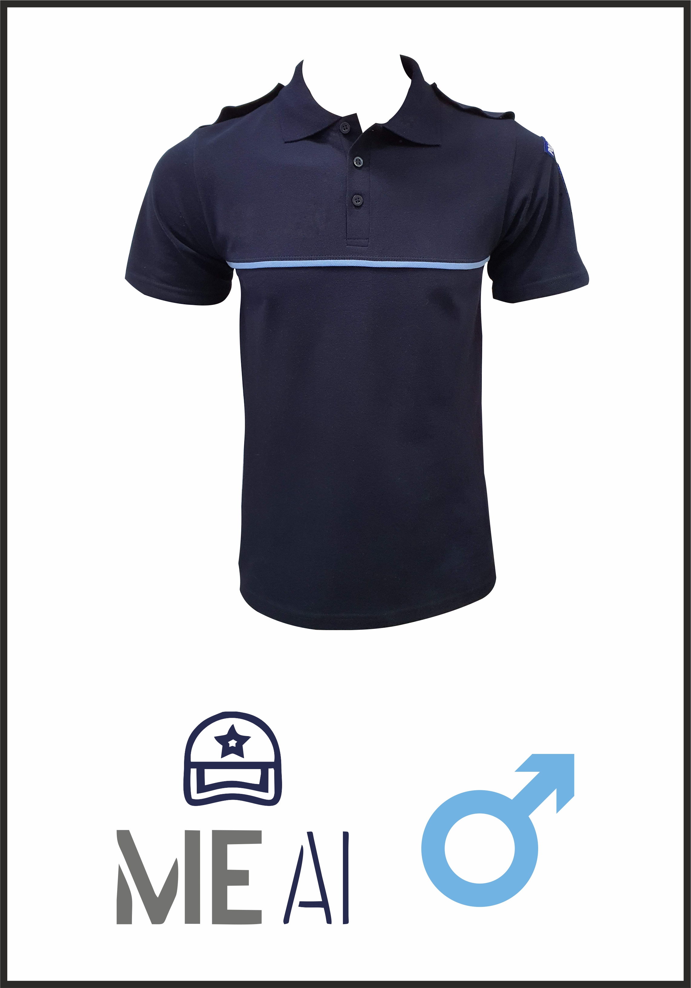 Tricou Polo Bleumarin - Combat Barbat