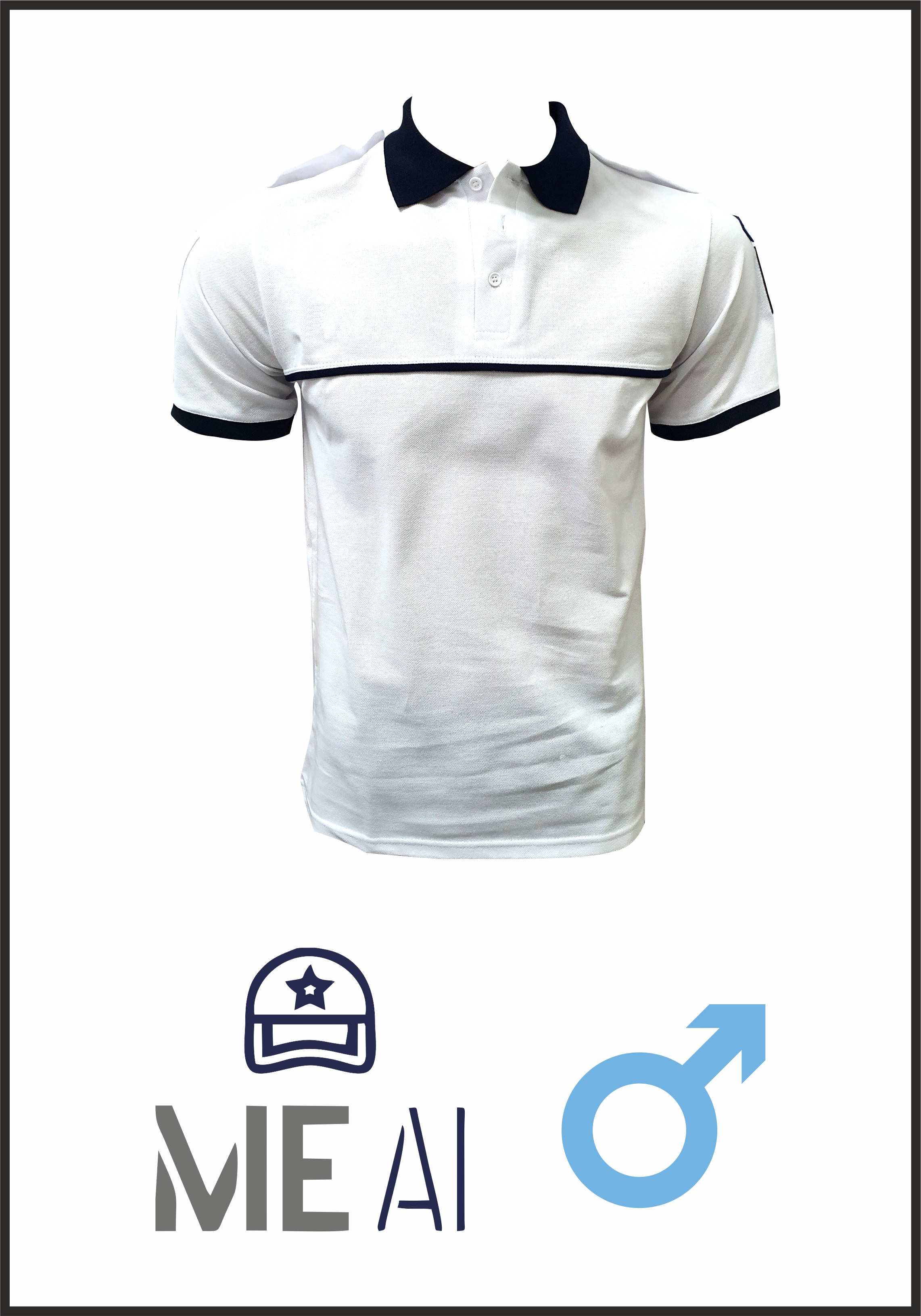 Tricou Polo Alb - Combat Bărbat