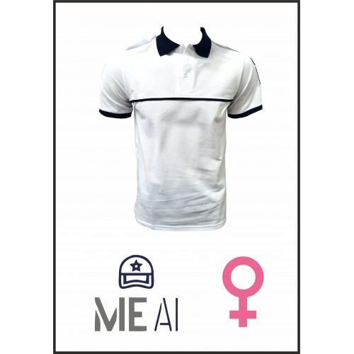 Tricou Polo Alb - Combat Damă