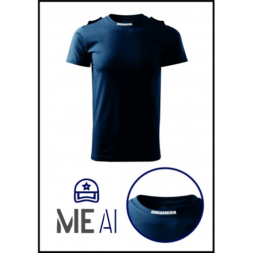 Tricou Glat BLEUMARIN - Jandarmeria Română