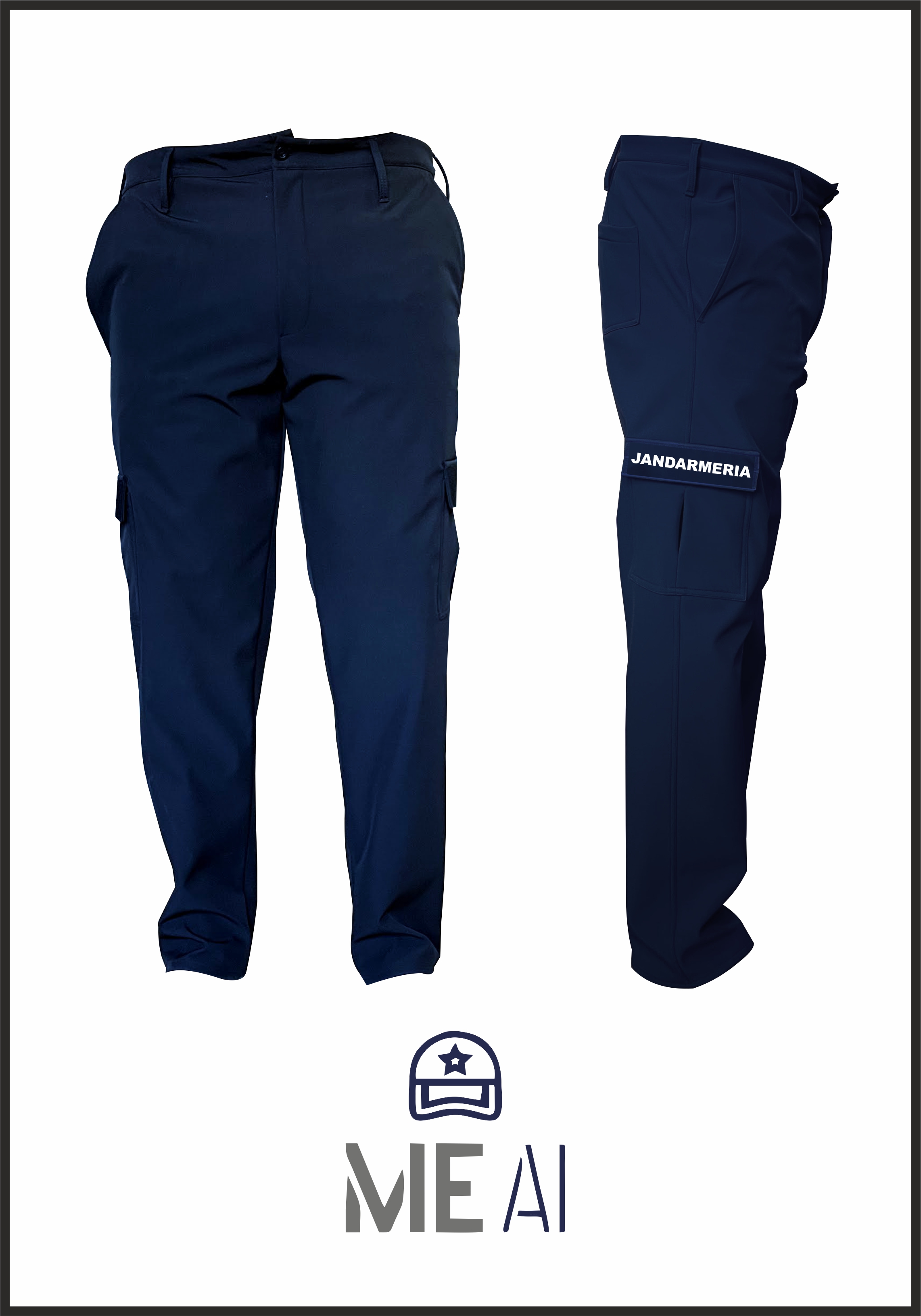 Pantaloni Softshell - Neinscriptionați / Jandarmerie / ANP