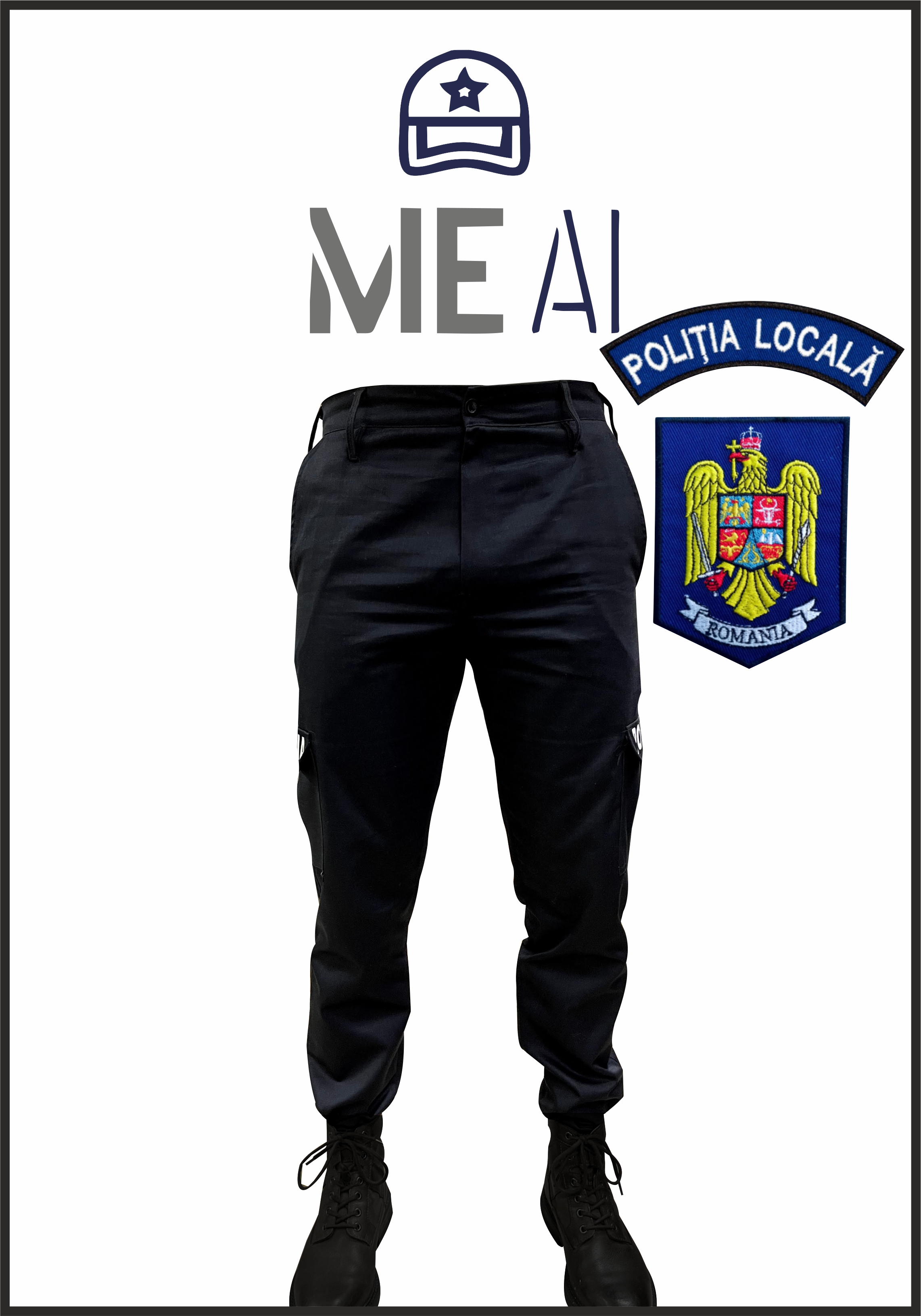 Pantaloni Tactici Negri - Poliția Locală