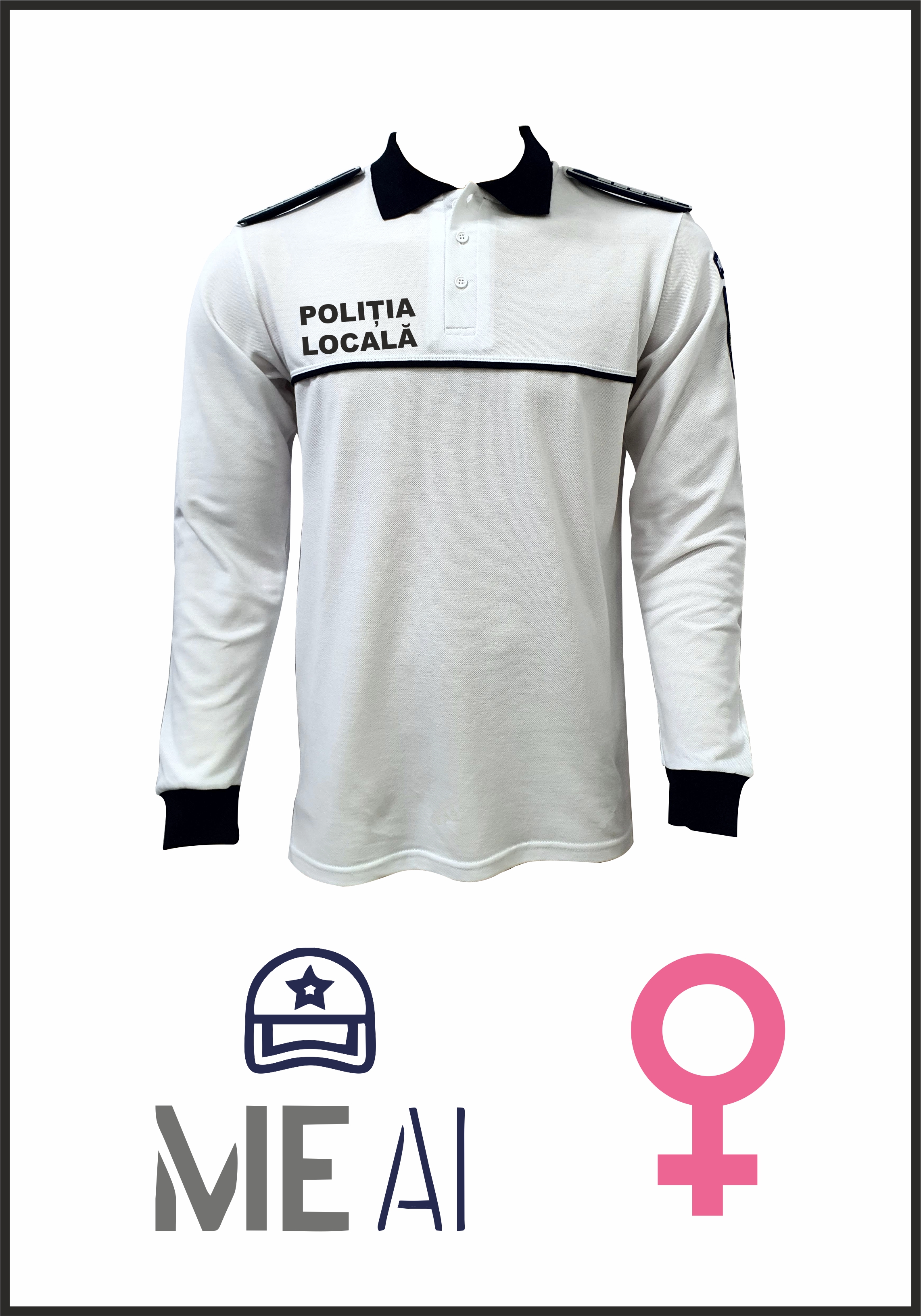 Bluză Polo Alb - Poliția Locală Rutieră Damă
