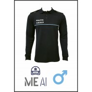 Bluză Polo Neagră - Poliția Locală Bărbat