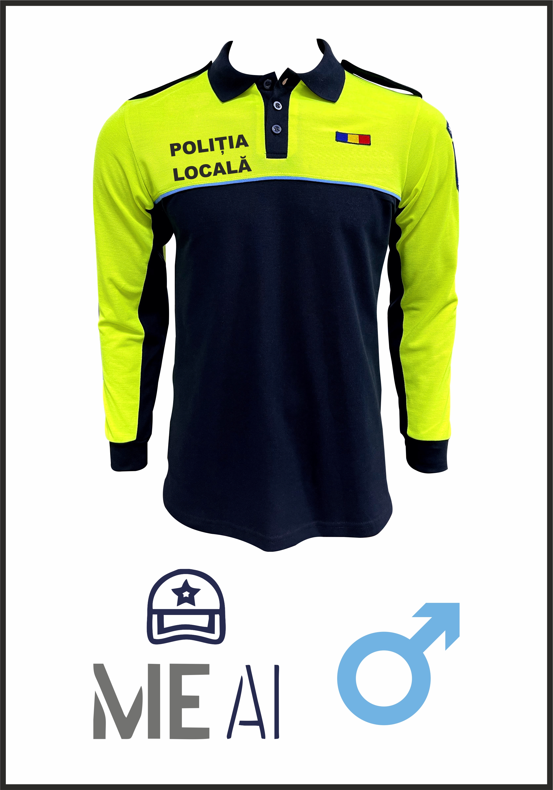 Bluză Polo Model Nou - Poliția Locală Bărbat