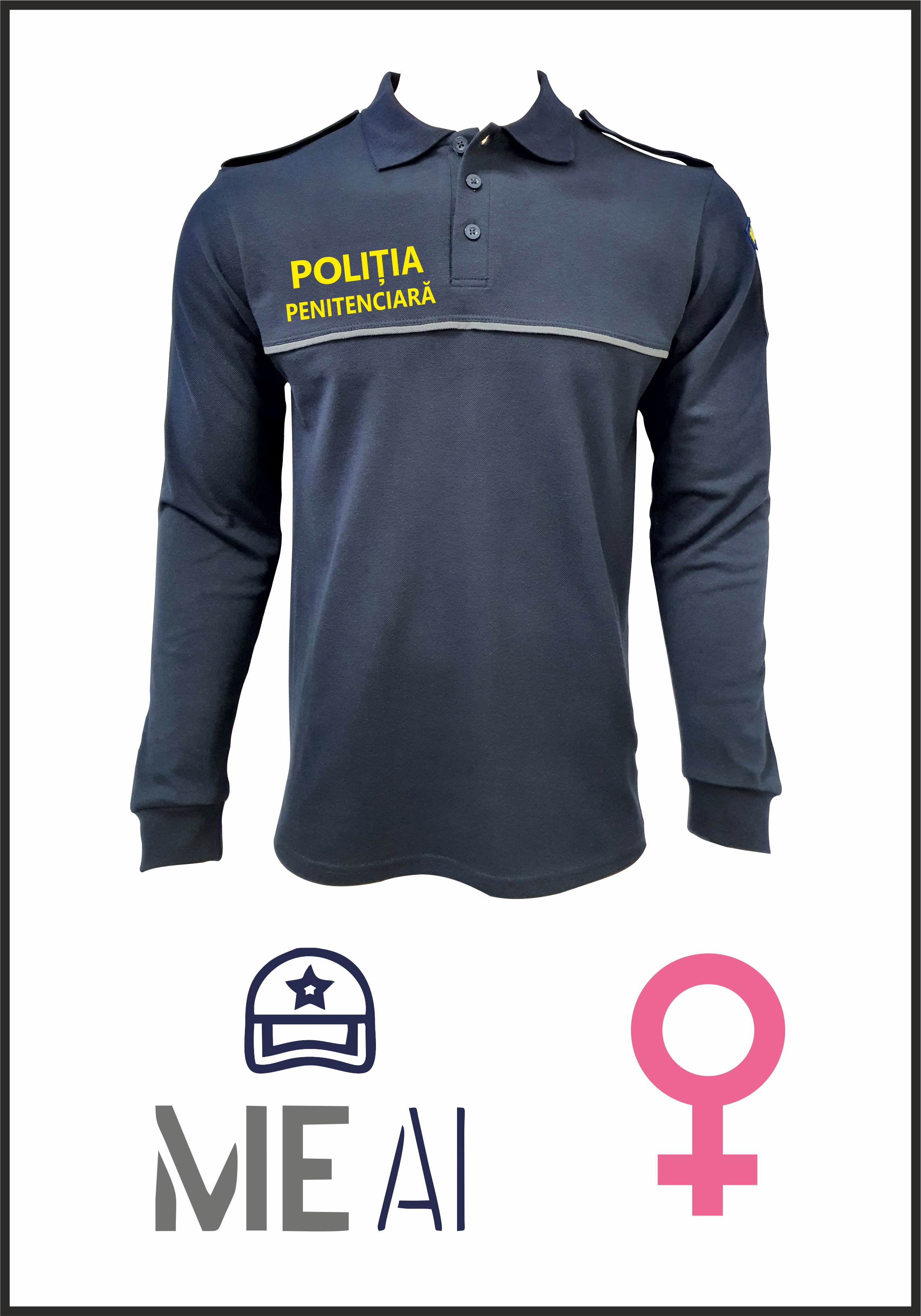 Bluză Polo Bleumarin - Poliția Penitenciară Damă