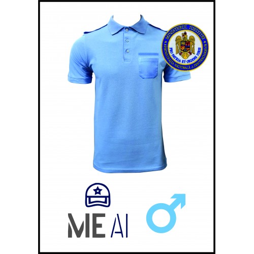 Tricou Polo BLEU - Poliția Penitenciară Bărbat