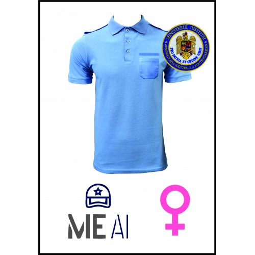 Tricou Polo BLEU - Poliția Penitenciară Damă