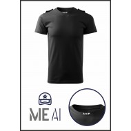 Tricou Glat Negru - ANP Bărbat