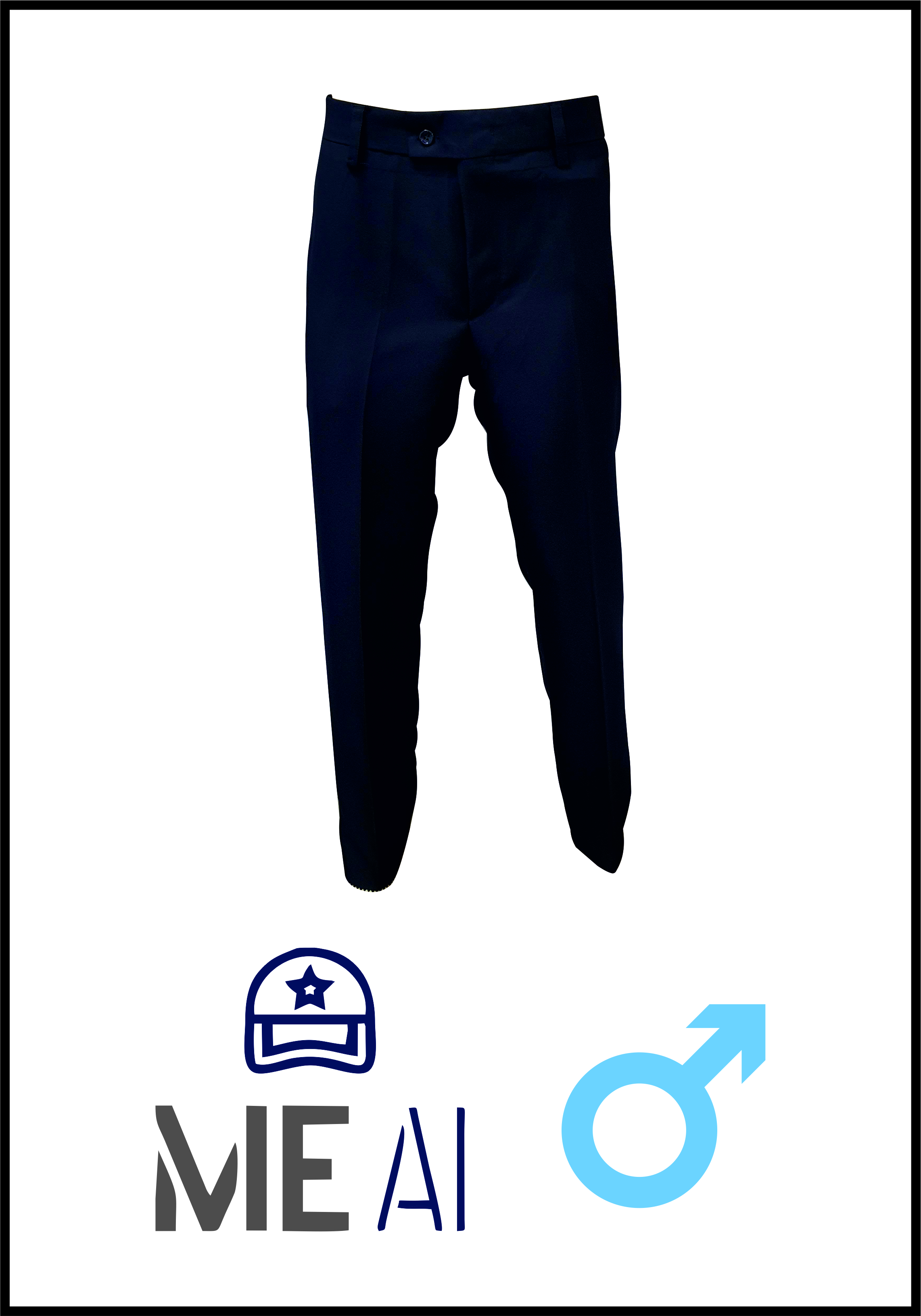 Pantalon Stofa Barbati Bleumarin Inchis