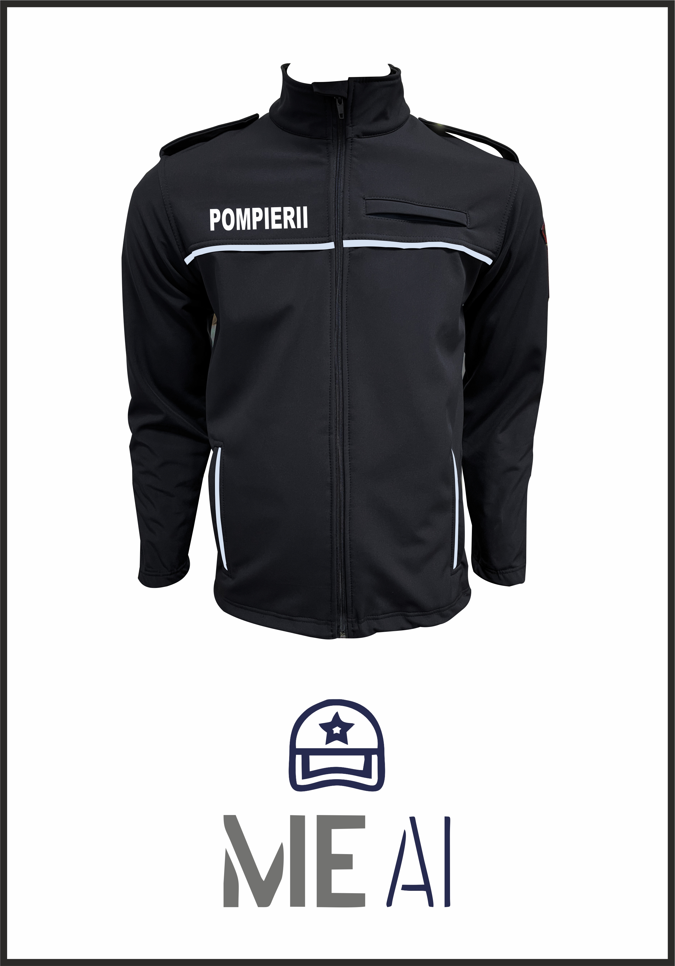 Jachetă Softshell Neagră - IGSU