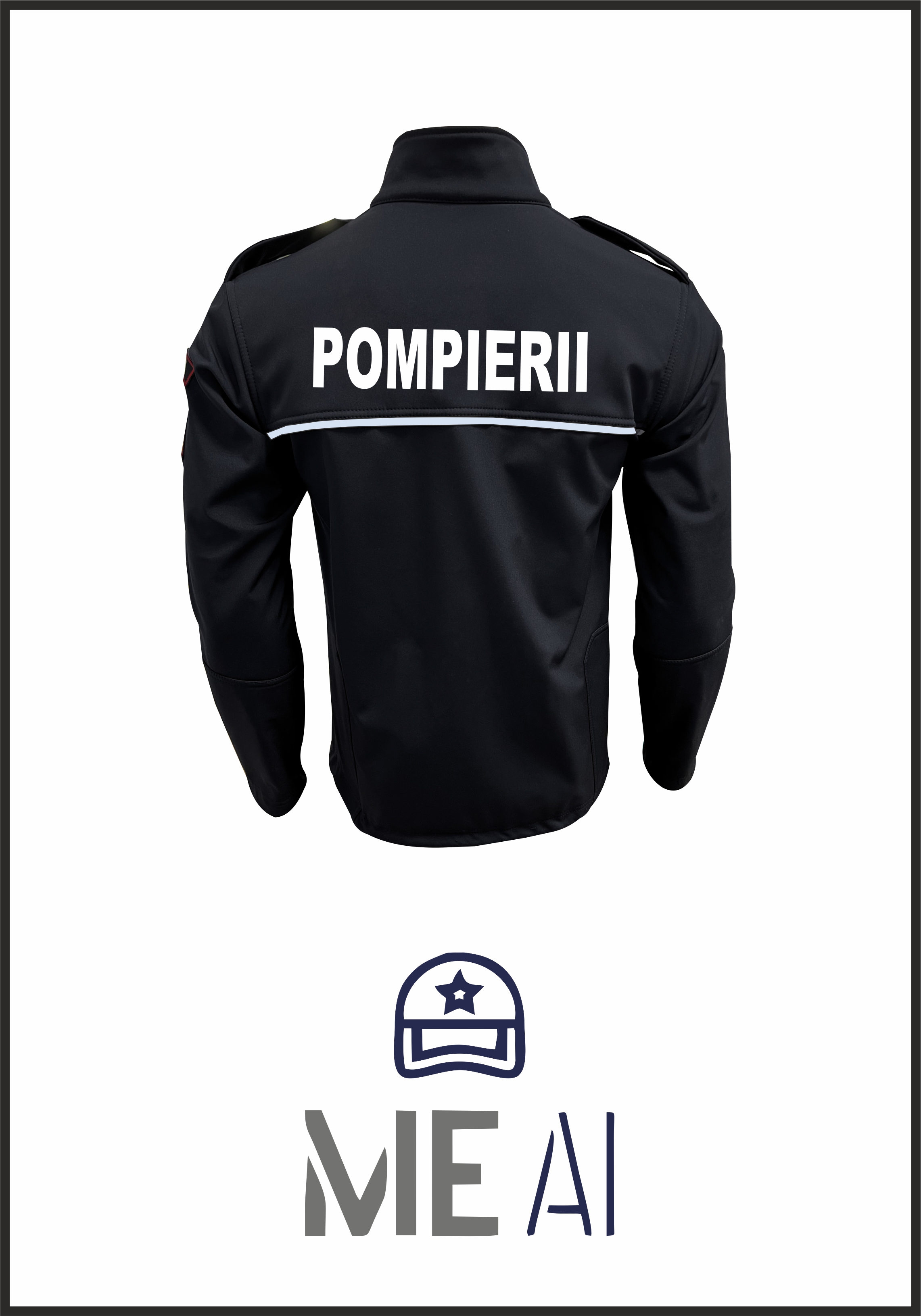 Jachetă Softshell Neagră - IGSU