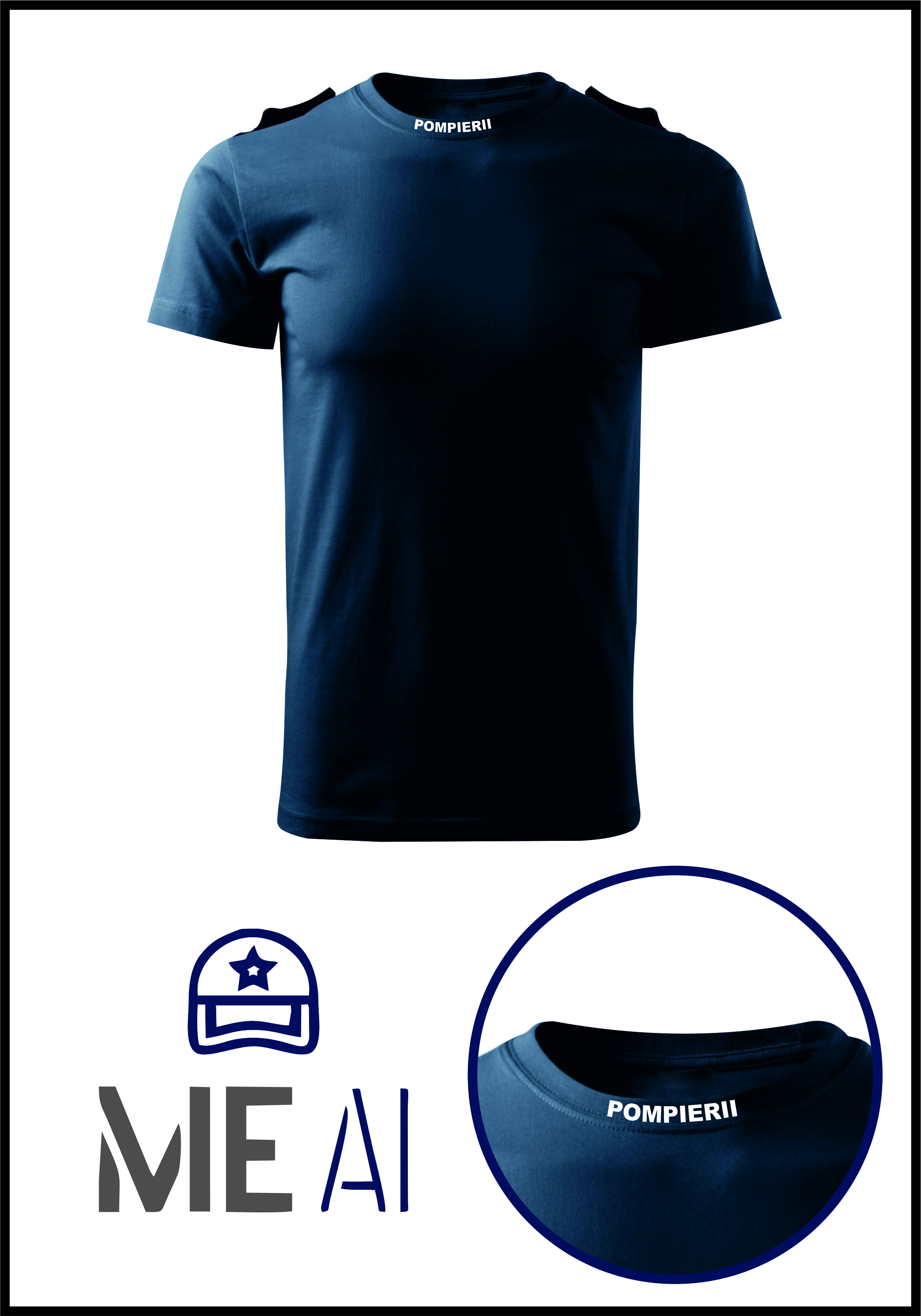 Tricou Glat BLEUMARIN - IGSU