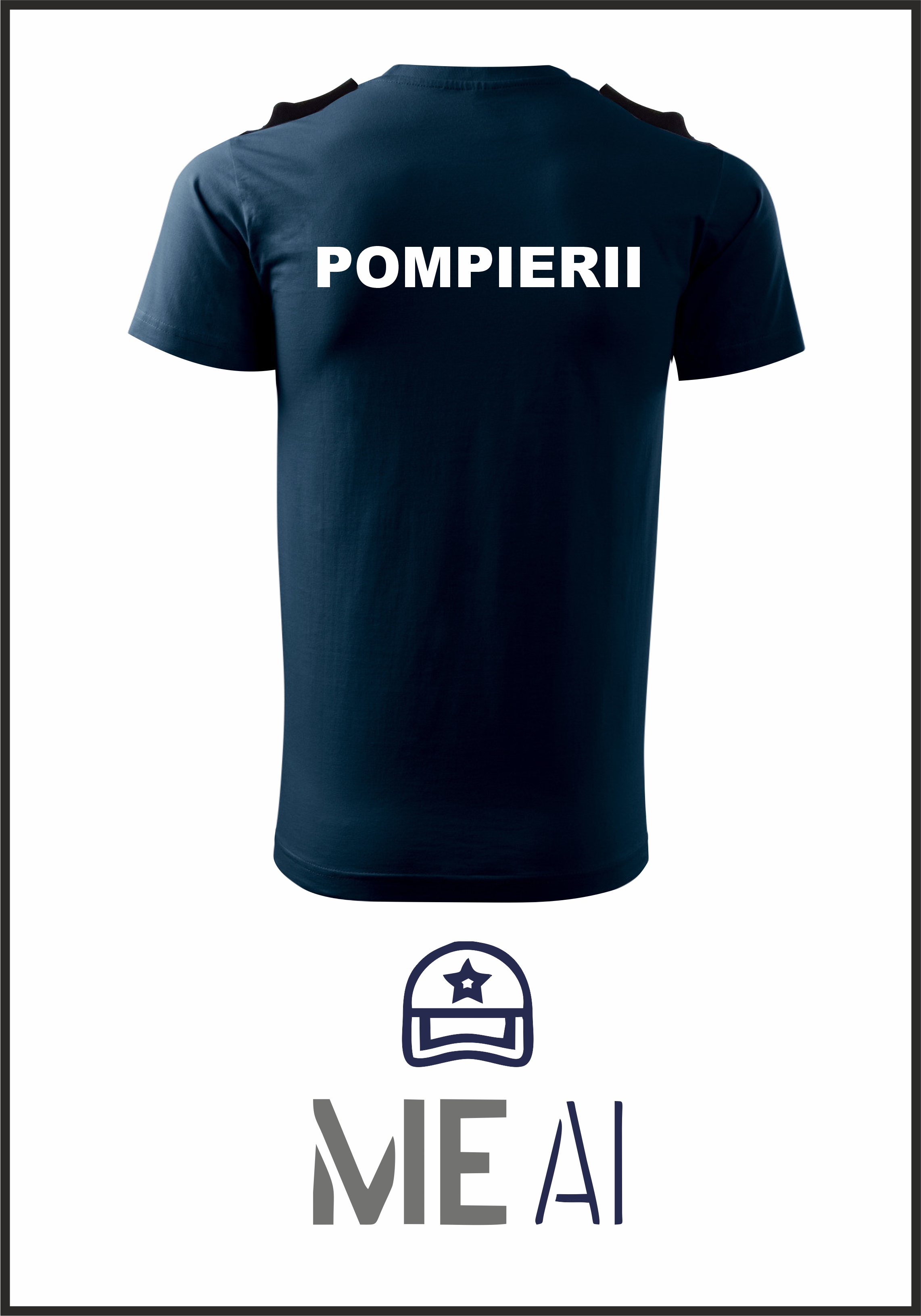 Set 3 Tricouri Glat Bleumarin - IGSU 