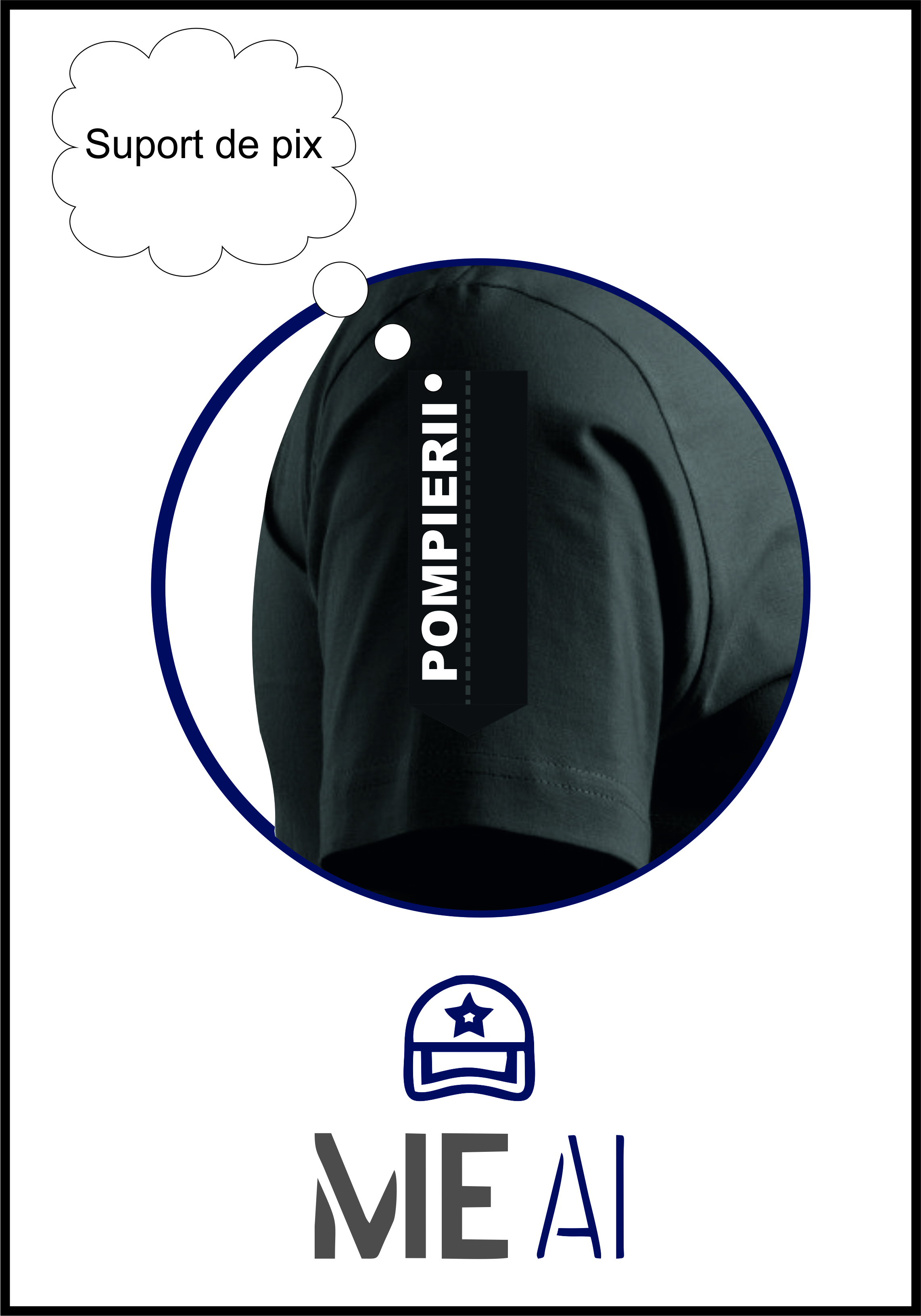 Tricou Glat BLEUMARIN - IGSU