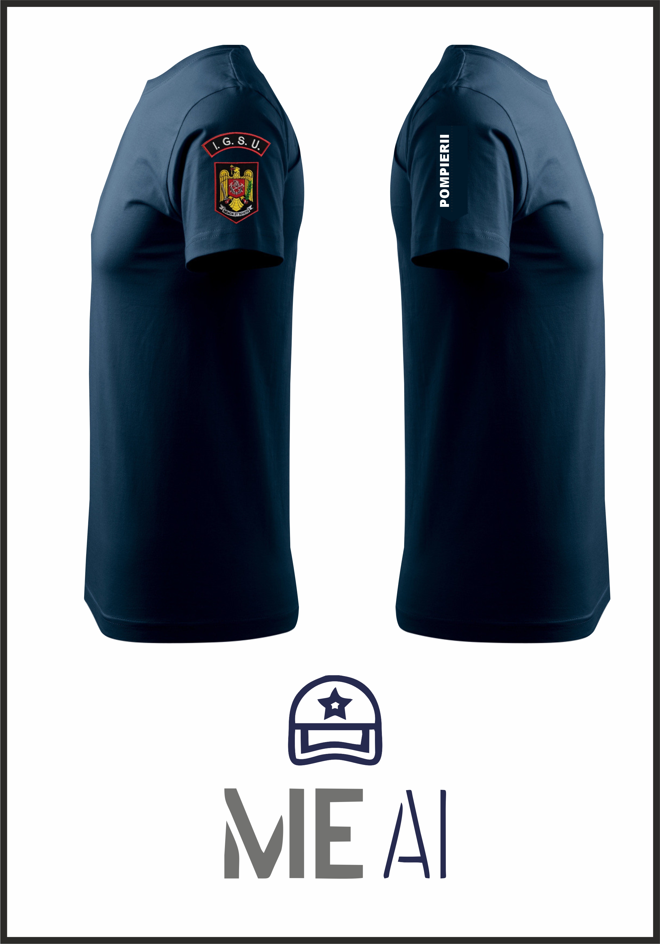 Tricou Glat BLEUMARIN - IGSU