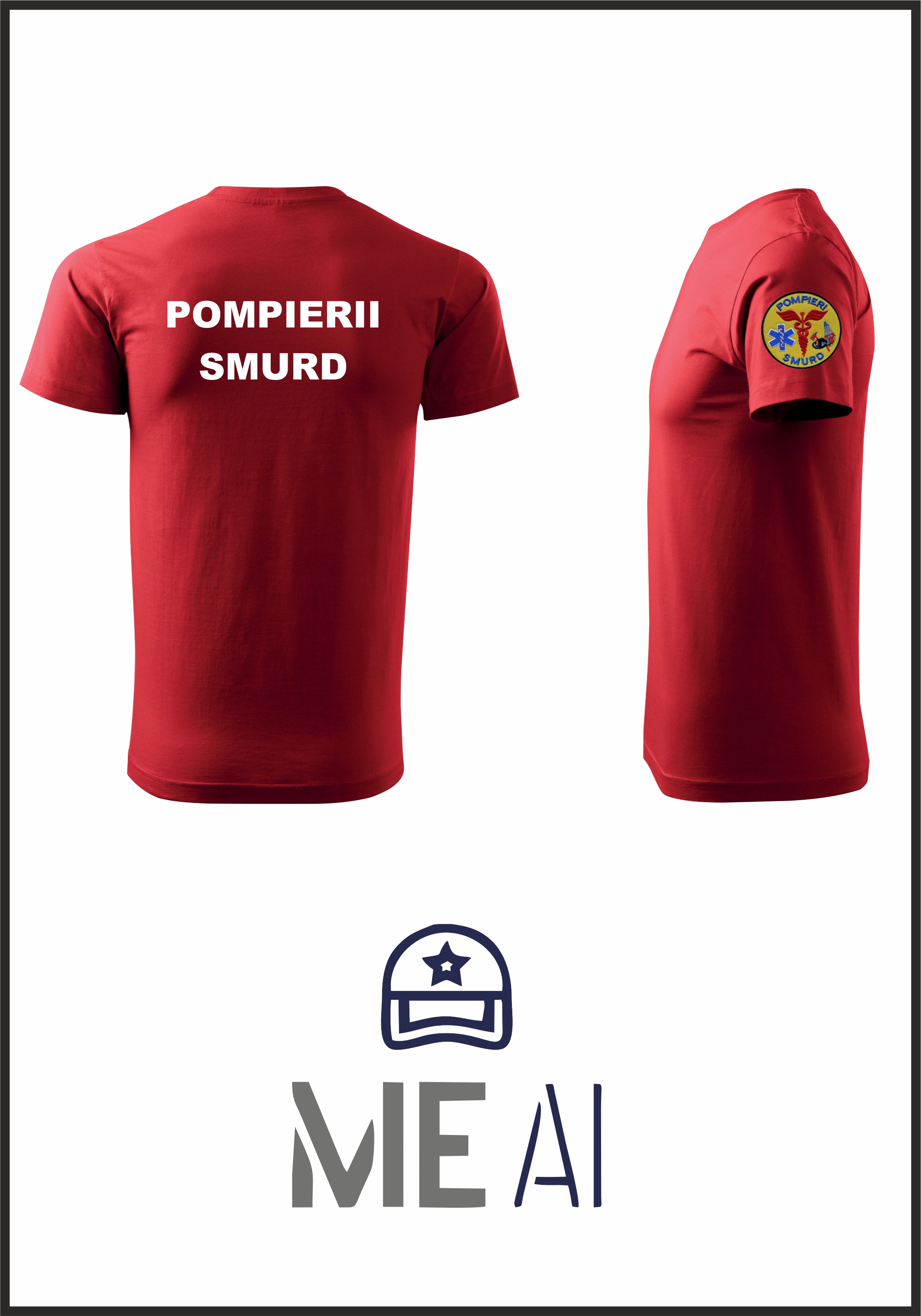 Tricou Glat - Smurd