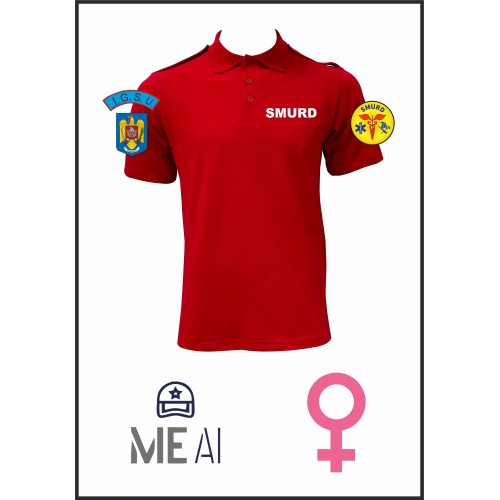 Tricou Polo - Smurd Damă