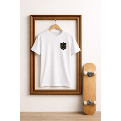 Tricou Glat Alb Unisex - CNAIC