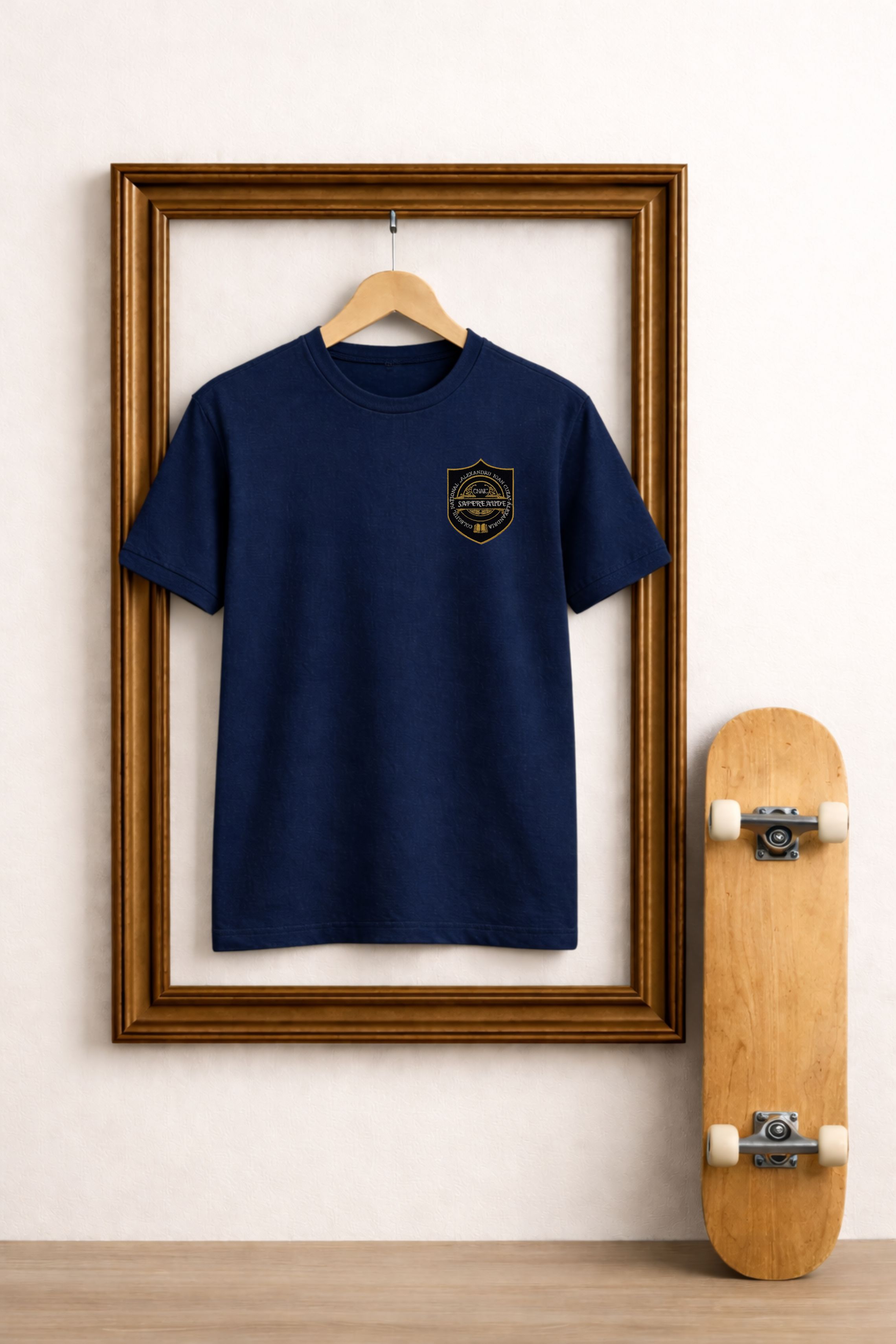 Tricou Glat Bleumarin Unisex - CNAIC