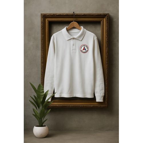 Bluză Pique Alb Unisex - LTA Ștefan Demetrescu