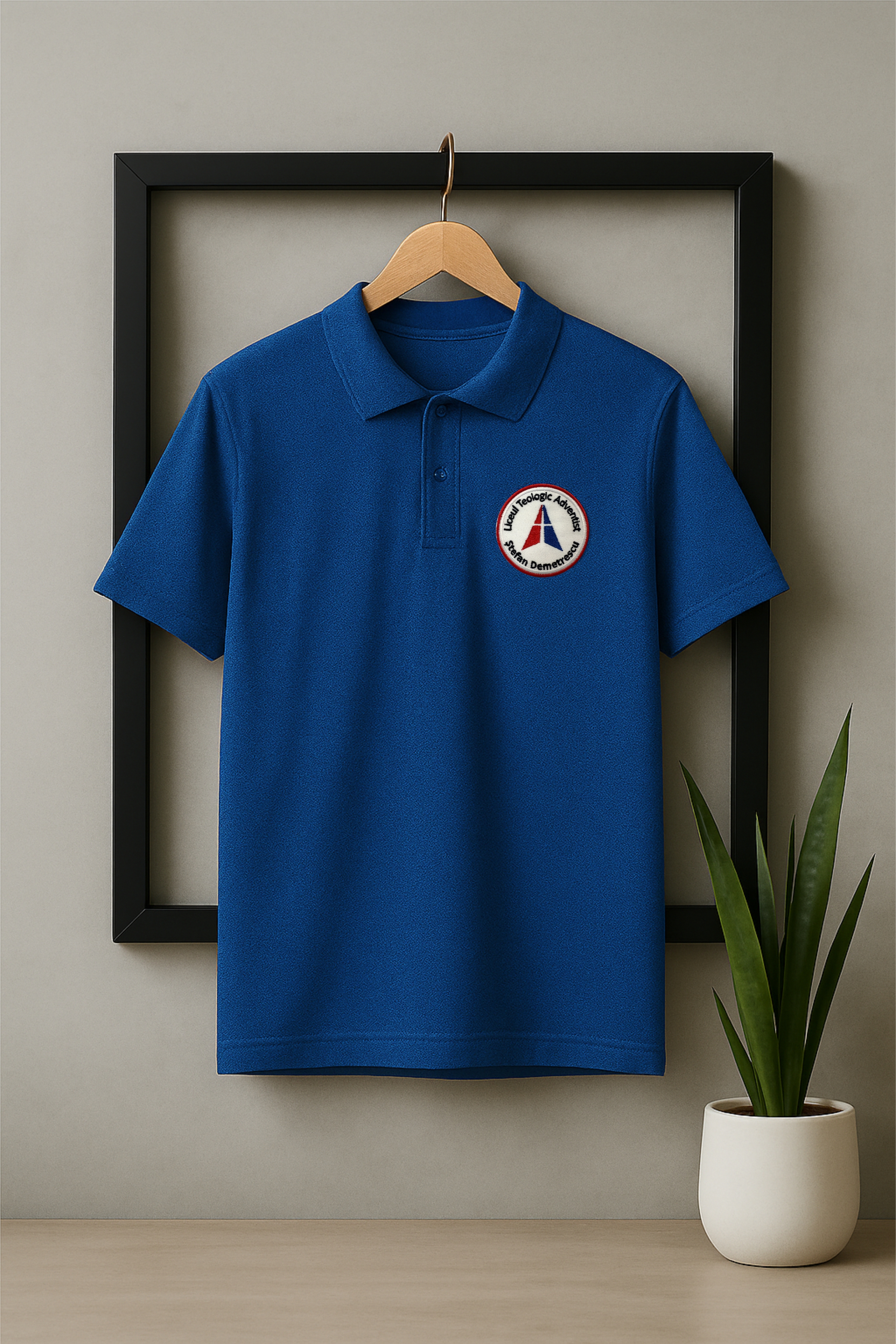 Tricou Polo Albastru Unisex - LTA Ștefan Demetrescu