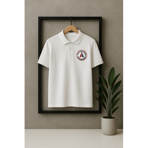 Tricou Polo Alb Unisex - LTA Ștefan Demetrescu