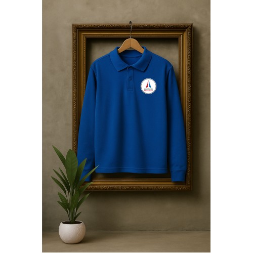 Bluză Polo Albastru Unisex - Liceul Teoretic "Mihai Ionescu"