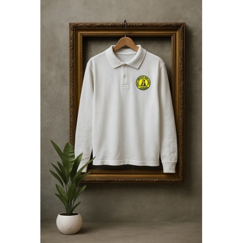 Bluză Polo Alb Unisex - Ștefan cel Mare