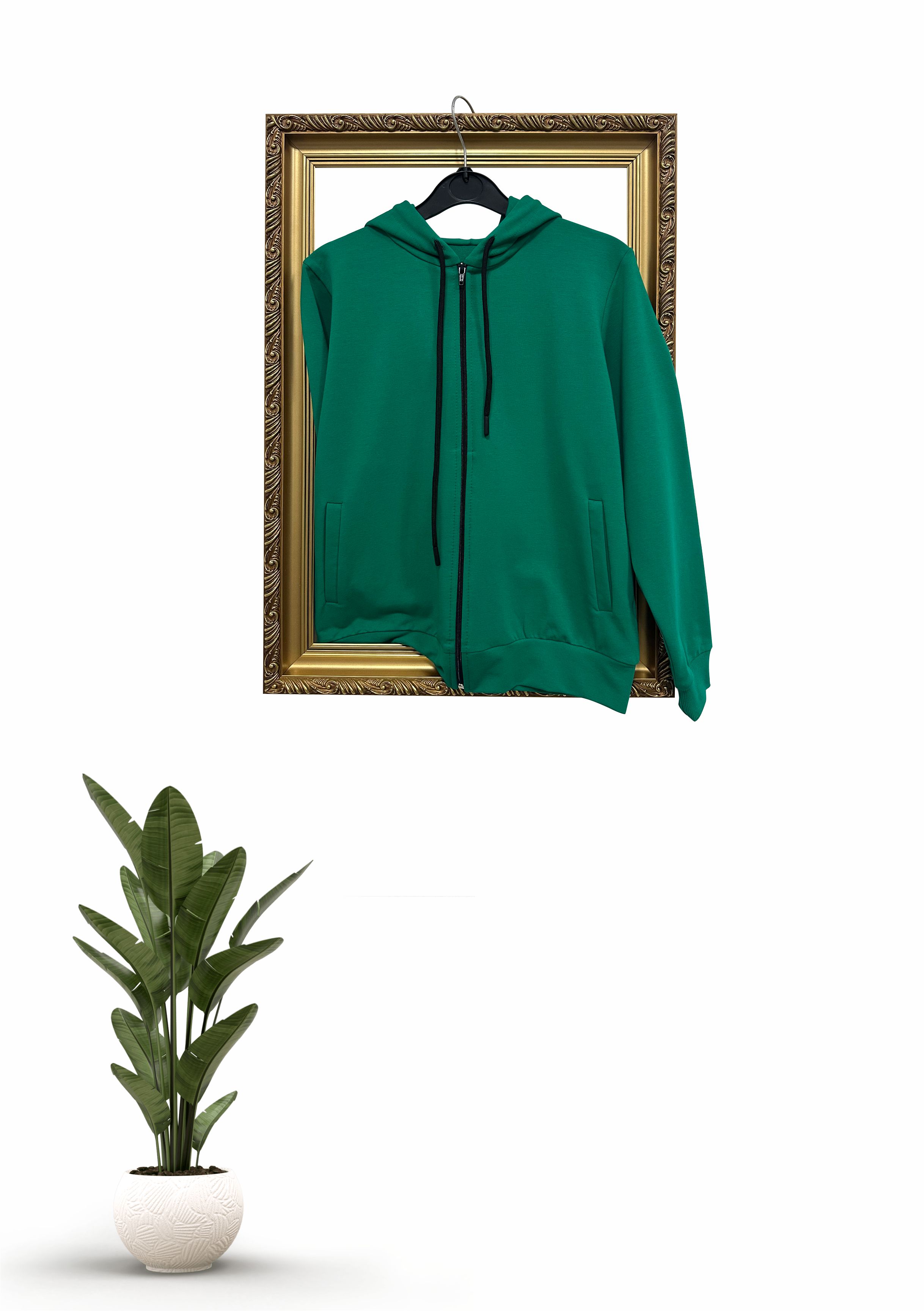 Hanorac Unisex Verde Fr. Terry - M. Sîntimbreanu