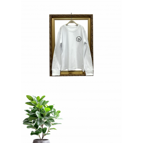 Bluză Pique Alb Unisex - M. Sîntimbreanu
