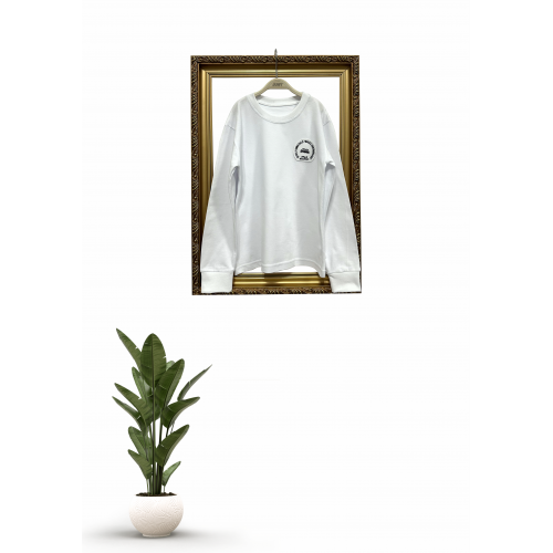Bluză Glat Alb Unisex - M. Sîntimbreanu