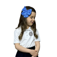 Tricou Polo Alb Unisex - Școala Mihai Eminescu
