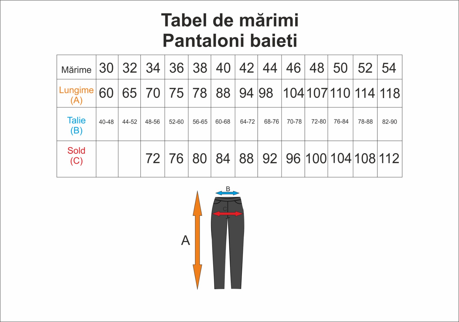 Pantaloni lungi băieți - Școala Nr. 7